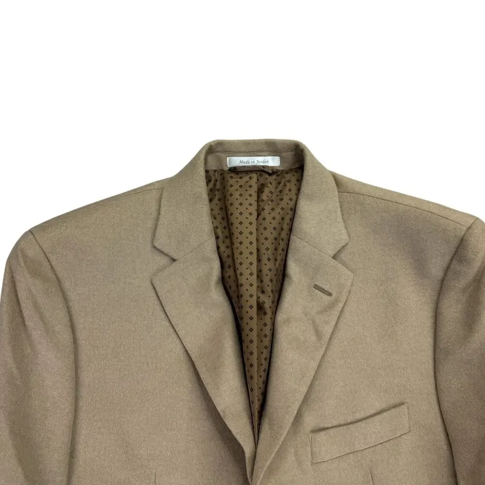 Lauren Ralph Lauren Mens Lacrosse Wool Cashmere Classic Fit Sport Coat Camel 40R